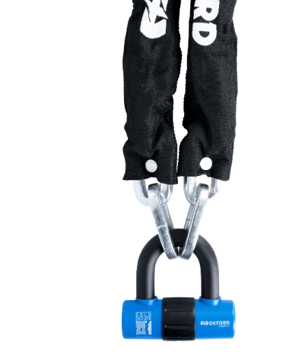 Oxford Chain10 Chain Lock & Mini Shackle 10mm x 1400mm