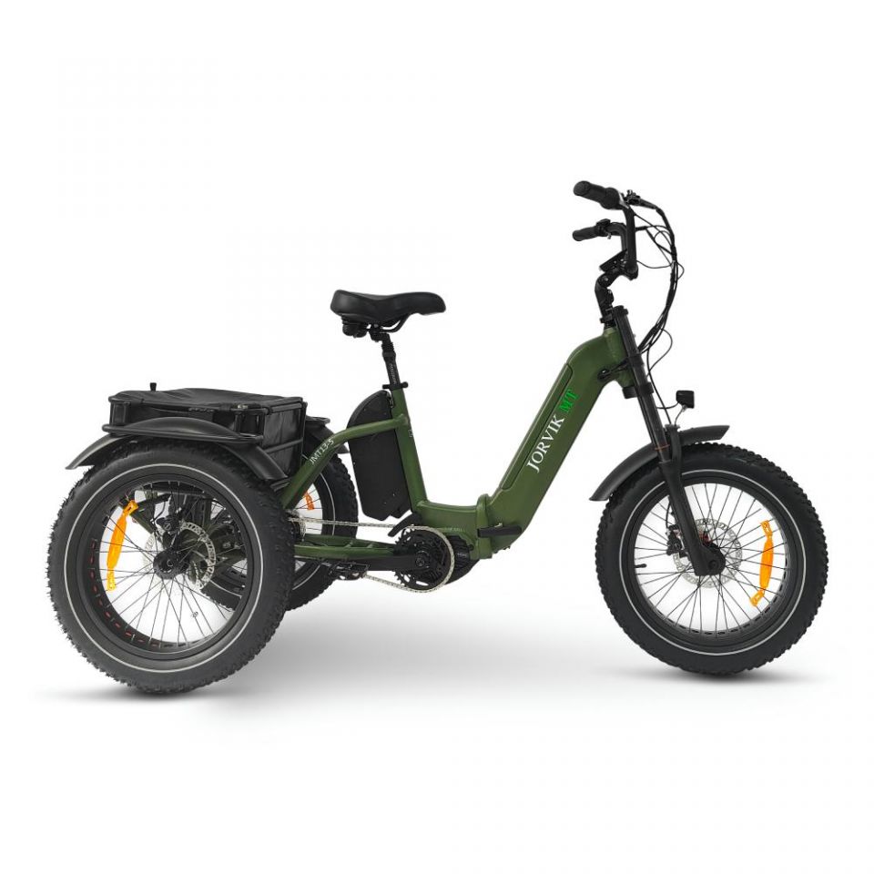 Jorvik Dual Battery Mid Drive Electric Folding Mountain Trike JMT13 (500w)